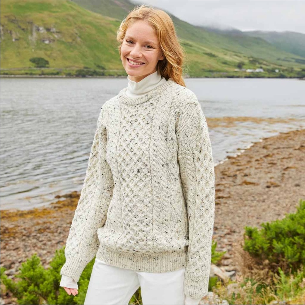 Aran Merino Cable Knit Sweater Unisex